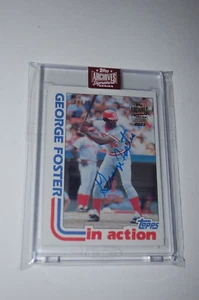 George Foster-Topps 2023 Archives Signature Series 24/79-1982 Topps Autograph - Picture 1 of 2