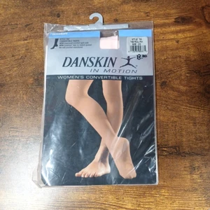 Danskin Women's Convertible Dance Tights 702 Theatrical Pink, Size C/D - Picture 1 of 5