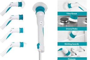 Eléctrico Estropajo sin Cables Cepillo de Limpieza Baño Limpiador Limpieza Nuevo - Imagen 1 de 9