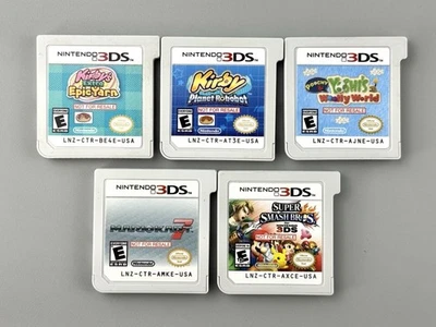 Authentic Nintendo 3DS Not For Resale Demo Lot - Kirby, Mario Kart, Smash Bros + - Image 1 of 4
