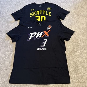 Nike WNBA jersey T Shirt Breanna Stewart Diana Taurasi Suns Storm Black Men’s XL - Picture 1 of 12