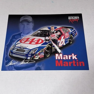 Mark Martin NASCAR HALL OF FAME signed #6 photo 2006 NEXTEL CUP AAA FORD TAURUS - Image 1 of 2
