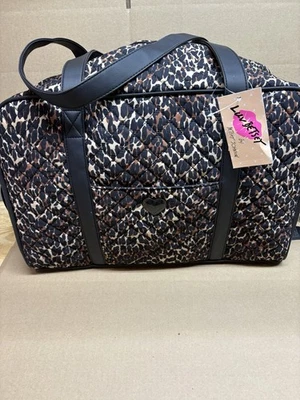 Bolso de Lona BETSEY JOHNSON Acolchado Fin de Semana Leopardo LBKRUSH Foto 1 de 4