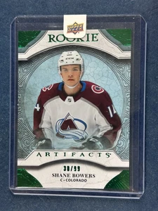 2020-21 Upper Deck Artifacts Emerald Shane Bowers Avalanche /99 RC - Bild 1 von 2