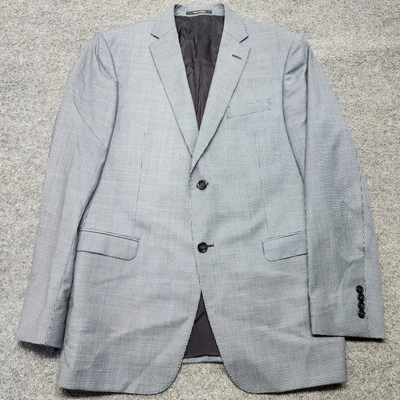 Zzegna Slim Blue Check Blazer 2-Bt US 42 R Drop 7 100% Wool  - Image 1 of 4