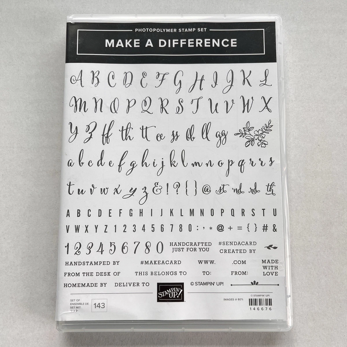 Stampin' Up! Numbers & Letters Craft Stamps for sale - eBay
