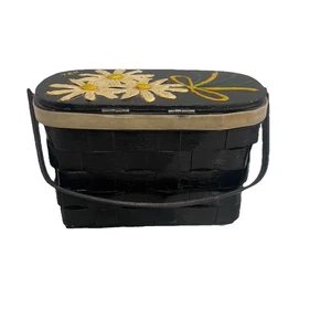 Vintage Hand Painted Sewing/Jewelry Case Preowned Excellent  - Picture 1 of 14