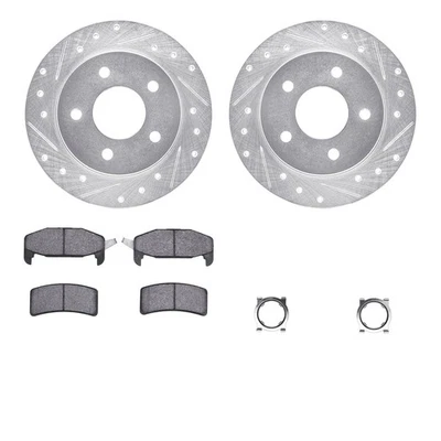 For Pontiac Grand Prix 88-93 Brake Kit eLINE Series Drilled & Slotted Rear Brake Foto 1 de 4