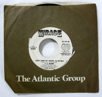 T. S. Monk 45 Can't Keep My Hands To Myself MONO/STEREO Near-MINT Disco  c5517 - Image 1 of 3