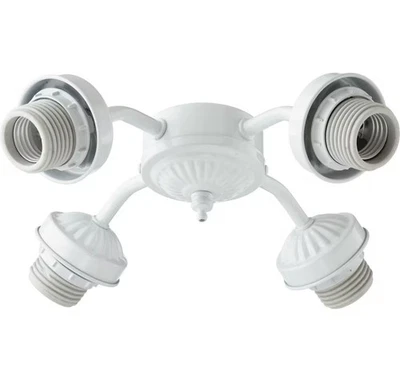 Quorum 2444-806 Kit 10" 4-Light Ceiling Fan Light Kit in White - Image 1 of 2