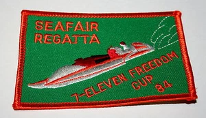 Seafair Hydro Foil Regatta Freedom Cup 1984 7 Eleven Race Boat Racing Patch New - Picture 1 of 1