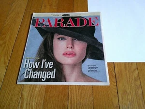 Angelina Jolie Collectible Newspaper Article Parade Magazine 2010 Silly Bandz - Picture 1 of 7