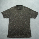 Izod Polo Shirt Adult Size Medium Brown Short Sleeve Cotton Golf Casual Men