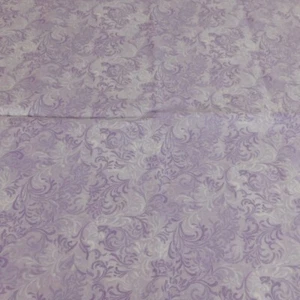 Wilmington Prints Essentials Purple Lavender Leafy Scroll Fabric 37.5" x 45.25" - Picture 1 of 5