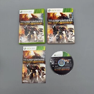 Transformers: Fall of Cybertron (Microsoft Xbox 360, 2012) CIB Mint Disc - Image 1 of 4