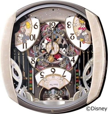 SEIKO FW563A Disney Musical Wall Clock Mickey Mouse Time Automaton NEW - Image 1 of 4