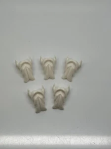 Lego Lot Of 5 White Minifigure Beard U#24 - Picture 1 of 1