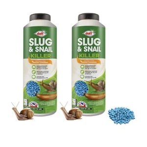 2 Doff Slug & Snail Killer Pellets Ferric Phosphate Organic Slug Control 920g - Picture 1 of 5
