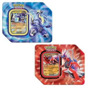 Pokémon TCG Paldea Legends Tins: Koraidon Miraidon Brandneu Sealed - Bild 1 von 8