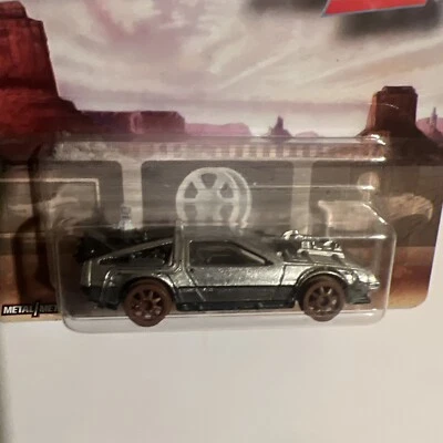 Hot Wheels Premium Back To The Future Part iii 1955 Silver Car - Image 1 of 4