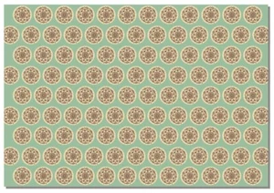 Geschenkpapier Briday - Münzmuster grün - Bild 1 von 1