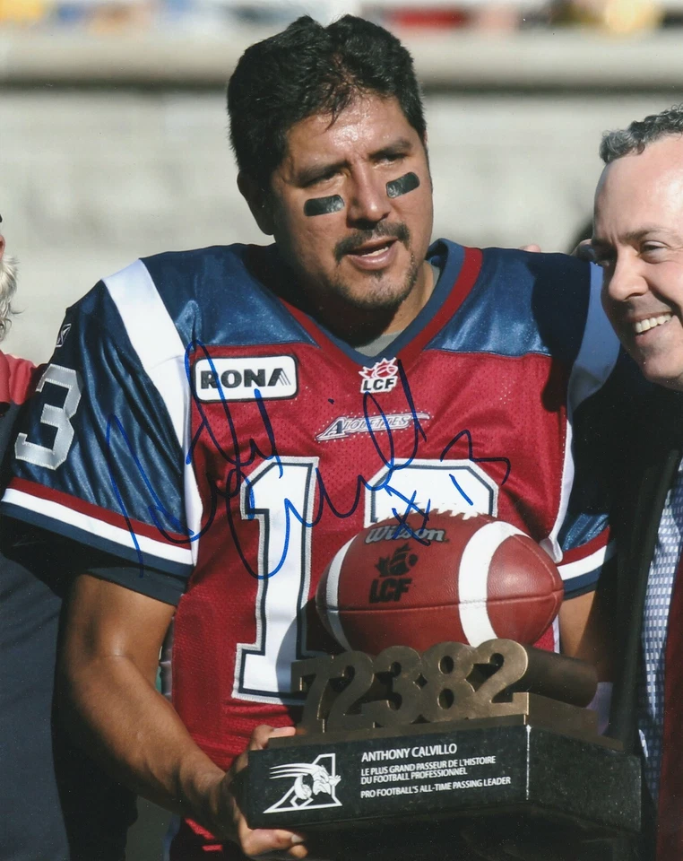 ANTHONY CALVILLO SIGNED MONTREAL ALOUETTES 8X10 PHOTO  # 1 - Imagem 1 de 1