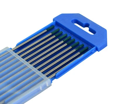 TIG Welding Pure Tungsten Electrode Green Tip Pack of 10 (2.4x175mm 10PK) Foto 1 de 4