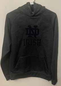 Notre Dame Fighting Irish Logo Hooded Pullover Colosseum Sweatshirt  Size Small - Picture 1 of 4