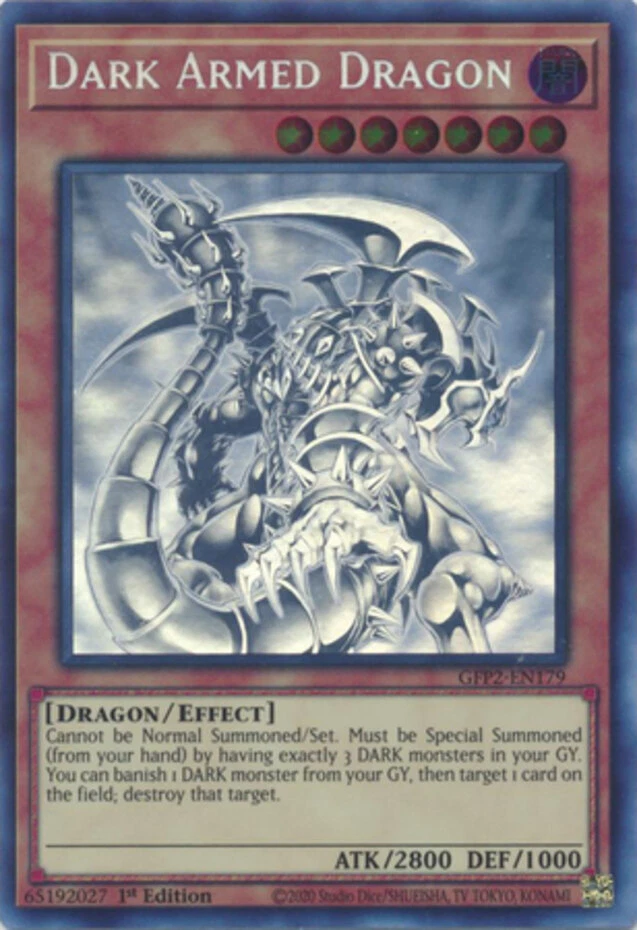 Yugioh: 1x Dark Armed Dragon - GFP2-EN179 - Ghost Rare - 1st Edition - NM Ghosts - Image 1 of 1