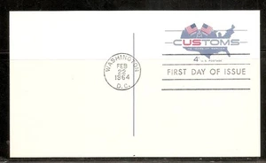 US SC # UX50 Customs Service FDC. no Cachet - Picture 1 of 1
