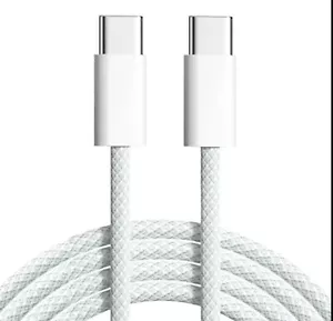 USB-C To USB-C Braided Cable 3ft (1m) - Picture 1 of 6