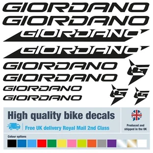 Giordano Fahrrad Etiketten / Decals / Sticker, 5+ Jahre externe Qualität (26er Pack) - Bild 1 von 17