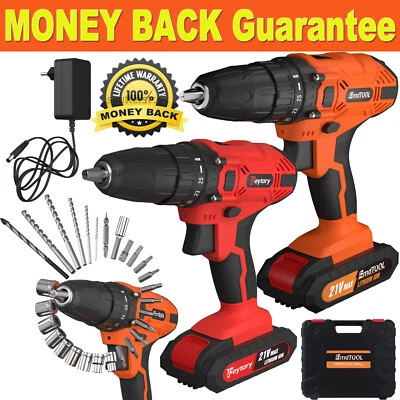 Akkuschrauber Bohrschrauber Akkubohrer mit Li-Ion Akku 21V 450Nm Werkzeug & Akku - Bild 1 von 4