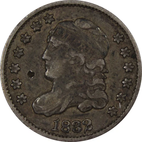 1832 Capped Bust Half Dime Extremely Fine Details Silver SKU:IPC6043 Cover