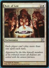 Rule of Law FOIL 10th Edition HEAVILY PLD White Uncommon CARD (148095) ABUGames
