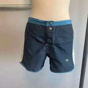 Pantaloncini da tavola chirurgici vintage anni 70 unisex blu estivi anni 80 - Foto 1 di 7