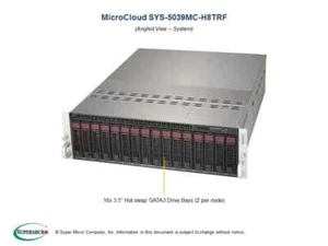 Supermicro SYS-5039MC-H8TRF MicroCloud Barebones Server 8-Node NEW IN STOCK - Picture 1 of 4