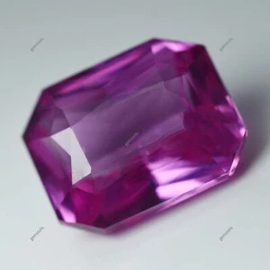 Zafiro Rosa Natural Corte Esmeralda 9.90 Quilates CERTIFICADO Raro AAA+ Piedras Preciosas Sueltas - Imagen 1 de 12