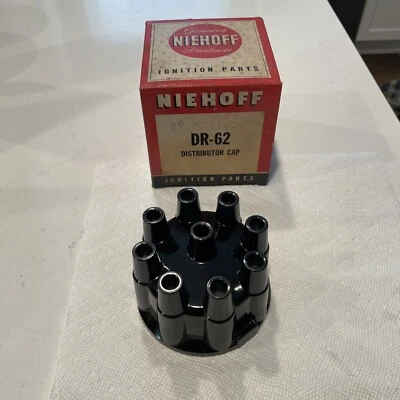 NOS Niehoff V8 Distributor Cap 51-55 Cadillac 55-57 Corvette 55-56 Pontiac D-305 Foto 1 de 4