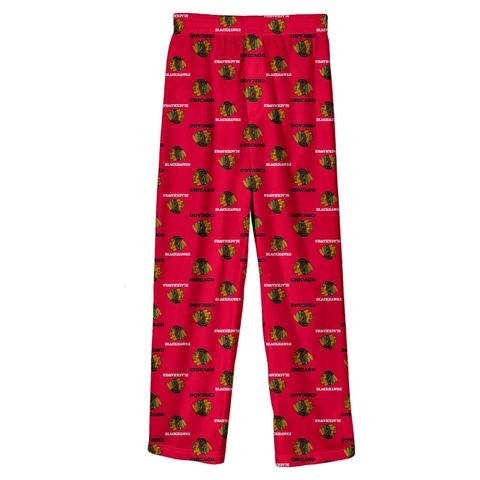 Chicago Blackhawks Youth Team Colorway Red Pajama Pants Cover