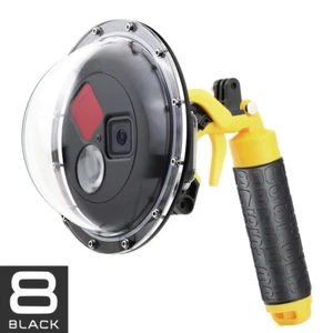 Estuche de carcasa impermeable con filtro de buceo conmutable puerto cúpula impermeable para GoPro Hero 8 - Imagen 1 de 9