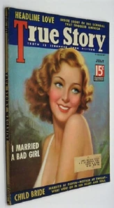 TRUE STORY MAGAZINE July 1937 I Married A Bad Girl CHILD BRIDE Victor Tchetchet - Imagen 1 de 14