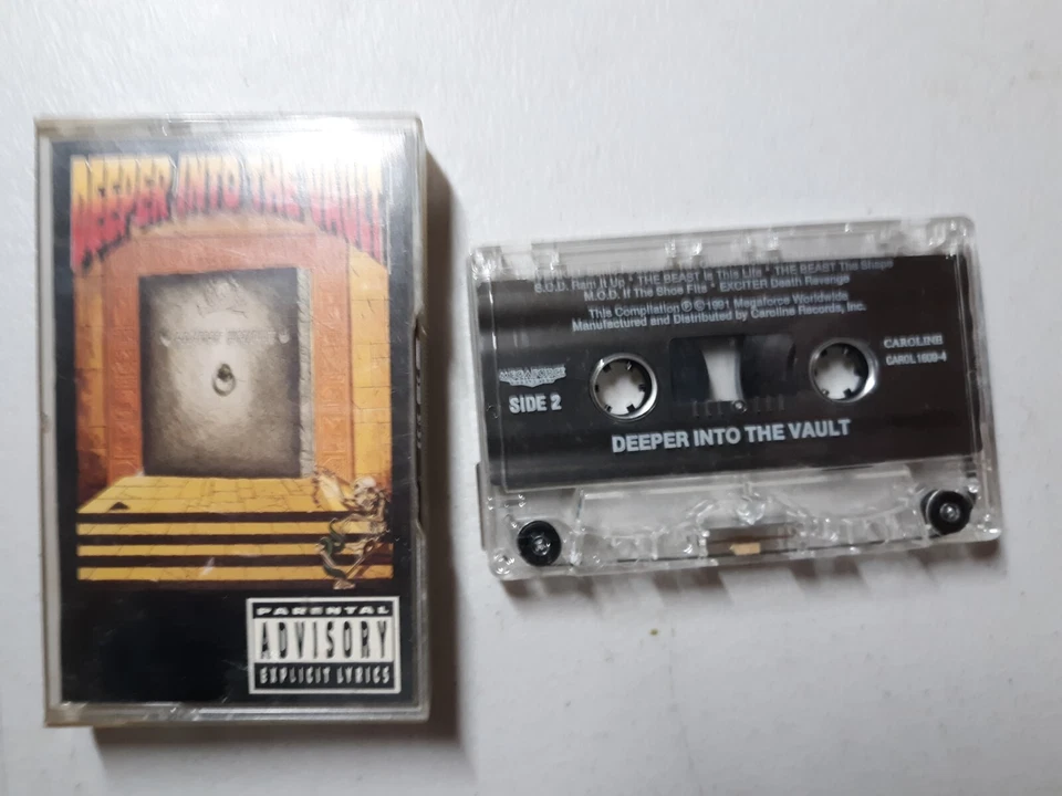 Deeper Into the Vault - Megaforce Records Compilation Complete Cassette Tape - Image 1 of 4