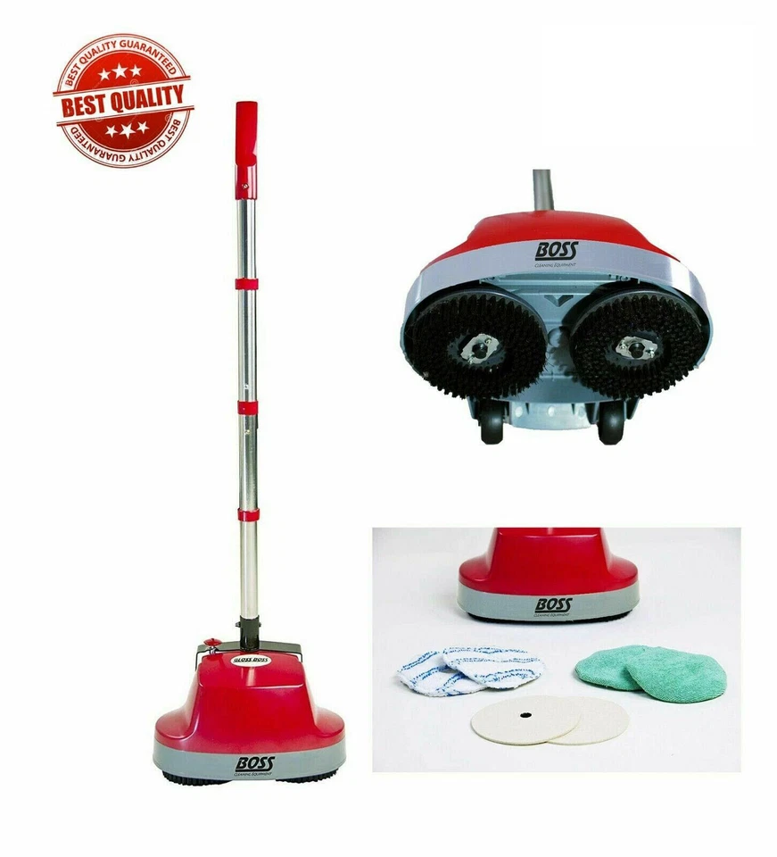 Máquina tampón de grado comercial limpiador de pisos fregadora azulejos alfombras cemento madera Foto 1 de 4