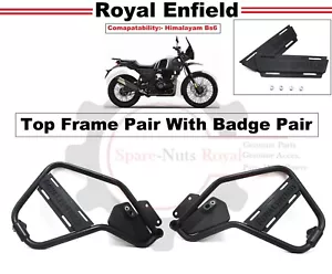 Royal Enfield "Top Frame" Pair With "Badge" Pair For Himalayan 411 BS6 - Picture 1 of 15