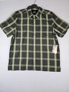 Camisa táctica de manga corta 5.11 para hombre talla mediana Nate negra a cuadros # 71217 nueva con etiquetas - Imagen 1 de 9