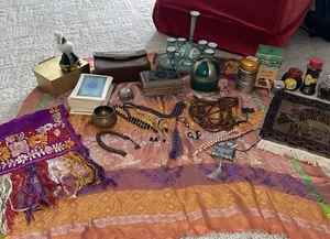 Marquetry Box Mamluk Tisbah Incense Koran Tapestry Muslim Islam Prayer Alter Lot - Picture 1 of 24