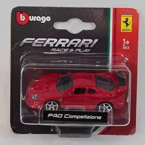 Bburago Ferrari F40 Competizione Diecast Car 1:64 Race & Play Series Sealed - Bild 1 von 15