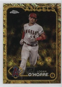 Mini-diamante refractor dorado colección Topps 2024/50 Logan O'Hoppe #6 - Imagen 1 de 3