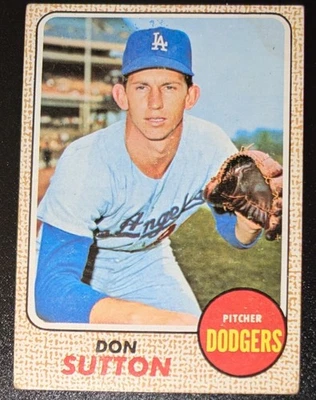 BOLA DE BEISEBOL DON SUTTON 1968 TOPPS Los Angeles Dodgers #103 - Imagem 1 de 2